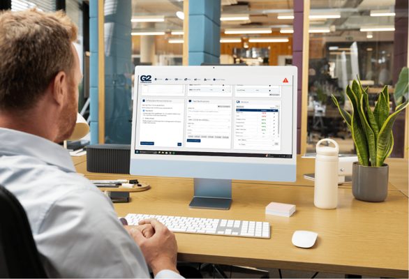 G2 Communicator web interface on a desktop